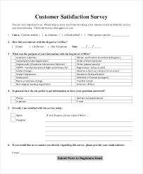 Start with a free customer satisfaction survey form template instead of creating it from scratch and save yourself some time. Free 12 Sample Customer Satisfaction Survey Forms In Pdf Ms Word Excel