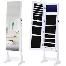 Maybe you would like to learn more about one of these? Gissar Jewelry Organizer Full Length Mirror Jewelry Cabinet Standing Wall Mounted Jewelry Armoire Storage With Lights Lockable White Buy Online In Saint Lucia At Saintlucia Desertcart Com Productid 120580966