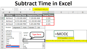 Subtract Time In Excel Excel Formula To Subtract Time Values