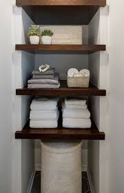 Do you assume bathroom closet shelving ideas seems nice? Trendy Linen Closet Shelves Toilets 31 Ideas Diy Shelves Bathroom Floating Shelves Diy Linen Closet Shelves