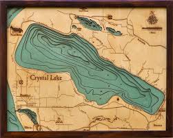 Inland Lake Maps 3d Wood Maps Bella Maps