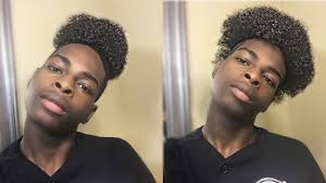 Many black men struggle with unruly and frizzy hair while hoping to get many black men struggle with keeping their hair looking curly and neat. How I Get A Man Bun On Natural Black Hair Men Women Prettyboyshaun Youtube