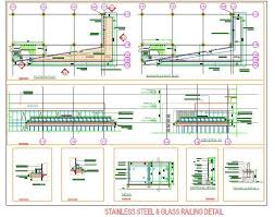 Check spelling or type a new query. Stainless Steel And Glass Railing Detail Autocad Dwg Plan N Design