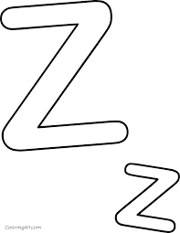 Cut and paste the z words coloring page. Letter Z Coloring Pages Coloringall