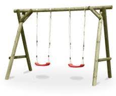 Welche hersteller von holzschaukeln für kinder gibt es? Schaukel Die Holzschaukel Fur Den Garten Spielhaus Paradies