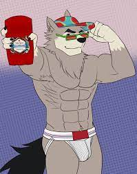 RAD TALKIN&#39; WOLFTHORN (shirtless jock) by Mindmechanica -- Fur Affinity  [dot] net