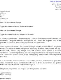 Over 500 professionally written cover letter examples aimed at various roles and industries. Health Care Assistant Cover Letter Example Icover Org Uk