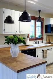Sealing Butcher Block Countertops With Dark Tung Oil A Food Safe Stain For Butcher Block Joyfully Treasured Diy Kitchen Remodel Farmhouse Kitchen Remodel Kitchen Remodel
