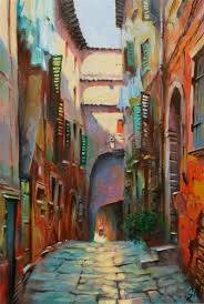 Nick Sarazan Gallery Of Original Fine Art In 2021 Street Painting Painting Italian Paintings