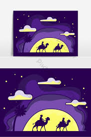 The most prevalent practice in the muslim world is observing eid ul adha and qurbani on three days of dhul hajjah (10th 11th and 12th ). Cute Eid Al Adha Camel Silhouette Walking At Dessert Vector Graphic Element Png Images Psd Free Download Pikbest