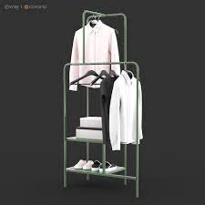 Ikea mulig clothes rack 99x46cm white can be used anywhere in your home, even in damp areas like. Ikea Nikkeby Clothes Rack 107055 3d Model Download 3d Model Ikea Nikkeby Clothes Rack 107055 107055 3dbaza Com
