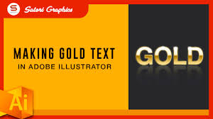 The latest version of adobe illustrator is the cc version, a part of adobe creative cloud suite. Gold Text Effect Illustrator Tutorial Gold X Making Golden Typography Youtube