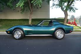 Image result for Blue Green 1973 Corvette