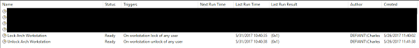 Instead i can log into any free box on the floor go to the command line to check if the users account is locked and then if it is you can unlock it right from there and also change their password from there. Windows 10 Scheduled Tasks With Workstation Lock Unlock Not Being Triggered Super User