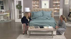 Maybe you would like to learn more about one of these? Wamsutta 500tc 100 Pimacott Dobby Stripe Sheet Set On Qvc Youtube