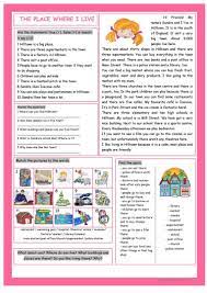 The Place Where I Live Reading Comprehension Worksheet Free Esl Printable Worksheets Mad Reading Comprehension Reading Comprehension Worksheets Comprehension