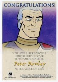 Xena & Hercules Animated Adventures Peter Rowley Zeus Autograph Card —  TvMovieCards.com