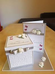 Explosionsbox Und Karte Silberhochzeit Silberhochzeit Geschenk Geschenkbox Hochzeit Und Karte Hochzeit