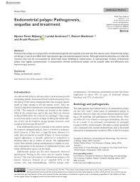 Pdf Endometrial Polyps Pathogenesis Sequelae And Treatment