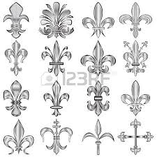 Stock Photo Fleur De Lys Tatouage Fleur De Lys Fleurs