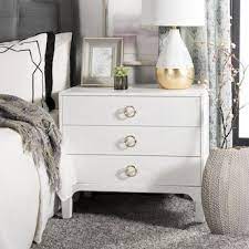 Check wayfair's vast choice of top brands & styles and get great discounts daily. Safavieh Lorna White Nightstand Lowes Com Contemporary Nightstand Nightstand Decor Bedroom Night Stands