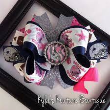 Free Shipping Pink Dallas Cowboys Ott Bow Etsy Gift Bows Bows Diy Hair Pieces