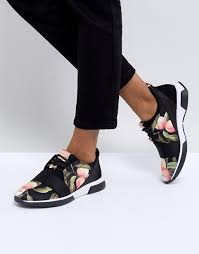 Looking for the definition of cepap? Ted Baker Cepap Peach Blossom Print Sneakers Asos