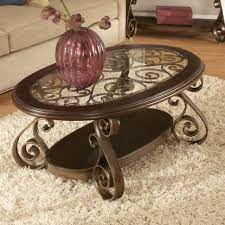 38w x 25.5d x 19h. Standard Furniture Bombay Oval Coffee Table Hayneedle Coffee Table Round Coffee Table Living Room Furniture