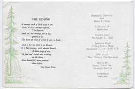 From Ward Bonds Funeral The Poem Was Read Aloud By Duke Bond Memorial Service Vintage Tv