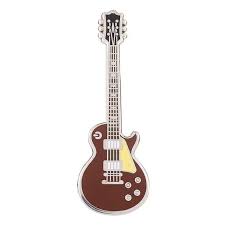 Geepins Hard Enamel Guitar Pin Stunning Miniature Les Paul Etsy Miniature Guitars Guitar Guitar Case