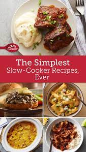 Zero Effort Slow Cooker Recipes Slow Cooker Recipes Crockpot Recipes Slow Cooker Betty Crocker Recipes