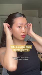 Slick Back Hairstyle with Curtain Bangs