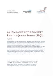 PDF) AN EVALUATION OF THE SOMERSET PRACTICE QUALITY SCHEME (SPQS)