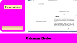 Kerangka proposal berguna agar anda dapat memahami poin poin yang akan disampaikan didalam contoh proposal kerjasama usaha. Pdf Contoh Proposal Usaha Makanan Risoles Tentang Proposal