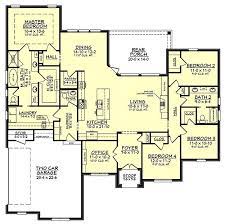 Welcome to roomstyler 3d home planner. House Plan 041 00147 European Plan 2 506 Square Feet 4 Bedrooms 2 5 Bathrooms Floor Plan 4 Bedroom Open House Plans House Plans