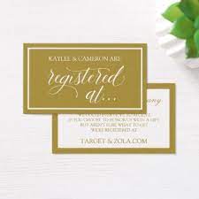 Wedding Registry Wishing Well Cards Gold Zazzle Com Diy Wedding Registry Gold Wedding Shower Wedding Gift Diy