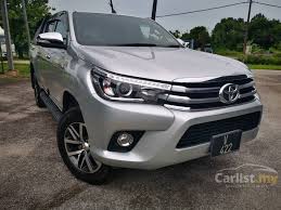 Ini membolehkan rakyat malaysia mendapat tahu harga sebenar kereta baharu di malaysia setelah ditolak cukai jualan yang kini diberikan pelepasan 100. Jual Kereta Toyota Hilux 2017 G 2 8 Di Selangor Automatik Pickup Truck Silver Untuk Rm 96 800 7368287 Carlist My