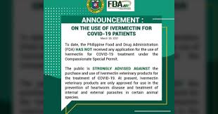 An in vitro study is when they study cells in a laboratory and not in a living. Doh Fda Strongly Warn Vs Use Of Ivermectin To Treat Covid 19 Philippine News Agency