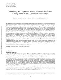 Autism is a developmental disorder characterized by communication, social, and behavior challenges. Correlation Between Various Instruments And Aspie Quiz Score Difference Download Table