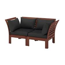Applaro Storage Bench Outdoor Brown Stained Brown Width 31 1 2 Ikea In 2020 Modular Sofa Ikea Sofa