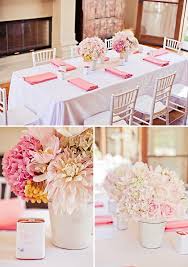 Bluebird Themed Party Bridal Shower Tables Blush Pink Baby Shower Baby Shower