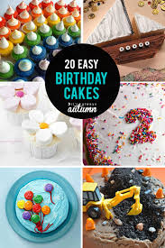 Make stripes with edible glitter for a cake that sparkles. 20 Easy Birthday Cakes That Anyone Can Decorate It S Always Autumn