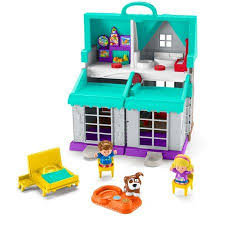Fisher Price Little People Big Helpers Interactive Home Play Set With Emma And Jack Walmart Com In 2020 Fisher Price Childhood Memories Toys Toy House