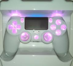 Huge selection of custom ps4 themed controllers & custom mods White Ps4 Controller Custom Pink Led Mod Strong Durable Thumbsticks Ps4 Controller Custom Ps4 Controller Ps4 Controller Skin