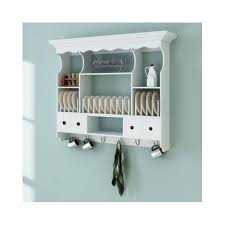 Wall Kitchen Dresser Hanging Plates Rack Wooden Shelf And Storage Cookware Unit Kitchen Wall Cabinets Plate Rack Wall Plate Racks In Kitchen