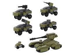 Lego Moc Halo Unsc Scorpion, Warthog, And Mongoose By Ridgedbrick |  Rebrickable - Build With Lego