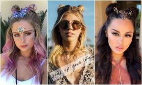 She is a famous event editor who happens to attend the coachella music festival this year. Coachella Hair Vixen Blush