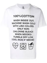 Just like the name says rinse and spin. Moschino Underwear Label Print T In White Modesens