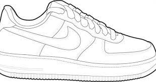 The tongue of the shoe sticks out over the front of the shoe (the right part of the shoe in the drawing), and there is a label on the front of the tongue. Custom Nike Air Force 1 As You Wish Your Design The Custom Movement In 2021 Air Force One Shoes Sneakers Drawing Shoe Design Sketches