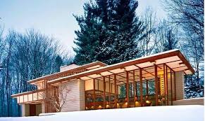 The Louis Penfield House In Willoughby Hills Cleveland Ohio One Of Nine Of Usonian Style Houses Bu Frank Lloyd Wright Homes Usonian House Frank Lloyd Wright